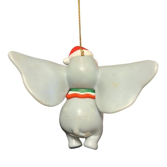 Disney Ornament Dumbo Elephant Candy Cane Grolier Christmas Holiday No Box - Picture 4 of 9
